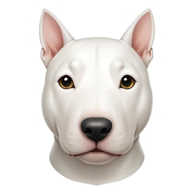 White bull terrier sticker