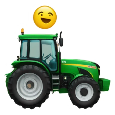 tracteur avec le texte "mdr" sticker