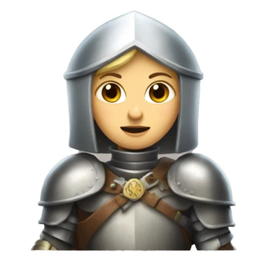 Joan of arc with sword sticker