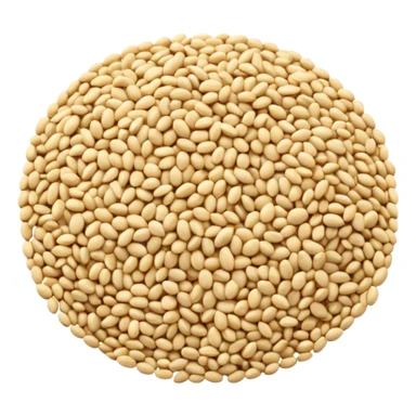 a handful of scattered sesame seeds sticker