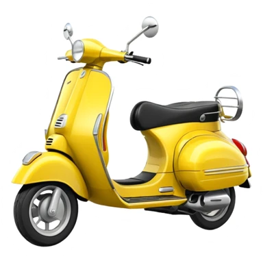 Vespa jaune citron sticker
