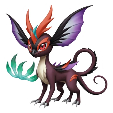 Meloetta-Darkrai-Noivern-Pokémon-Fakémon-creature sticker