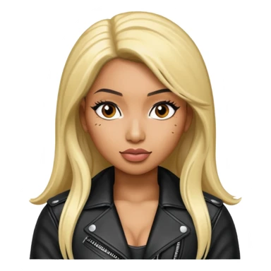 Nicki Minaj wear leather jacket sticker