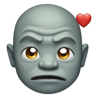 japanese ogre with heart eyes sticker