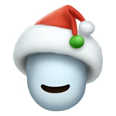 igloo xmas santa hat sticker