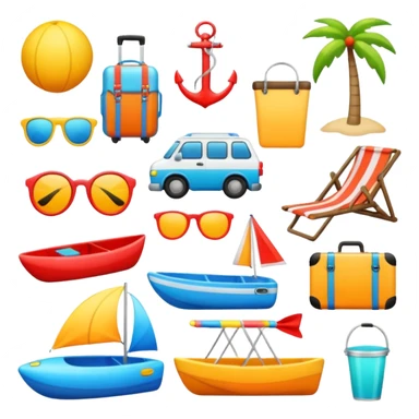 vacation equipment sticker