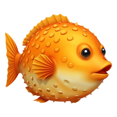 All Orange Blowfish sticker