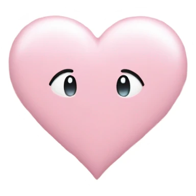 Heart baby pink with stars sticker