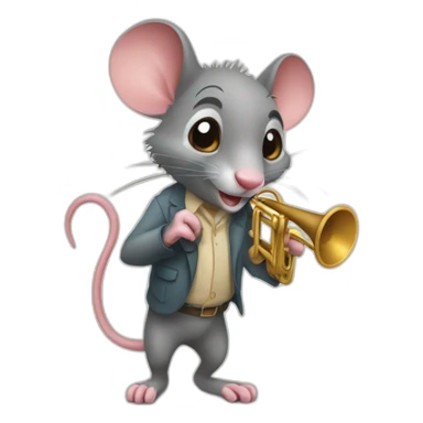 Ratón ratón con trompa de elefante sticker