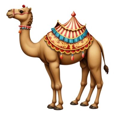 Vintage circus camel sticker