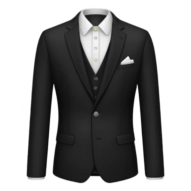 chaqueta de traje negra de lana sticker