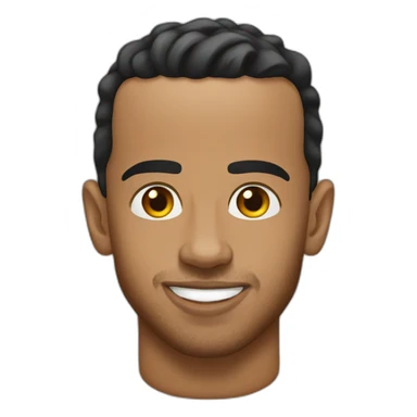 Lewis Hamilton face with no hat sticker