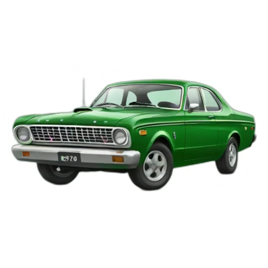 green old ford falcon sticker