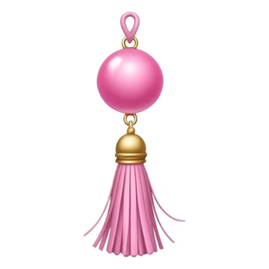 pink ade tassel pendant sticker