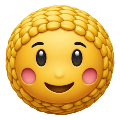 bola de crochê na cor ciano  sticker