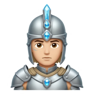 crystal-armored warrior sticker