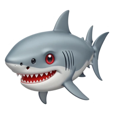 Tiburón con ojos de corazon sticker