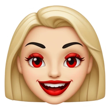 evil grin, smirk mischievous  sticker