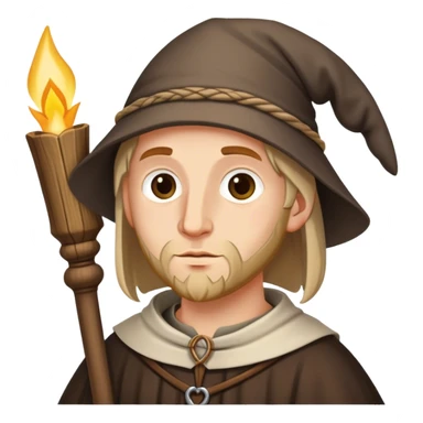 medieval pilgrim with vernicle sticker