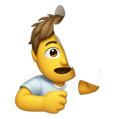 Person tearing a sheet of paper  sticker