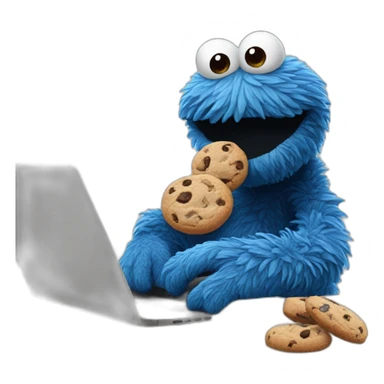 cookie monster saying good morning sticker