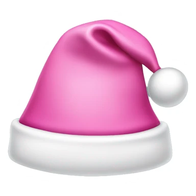 Pink Santa hat sticker