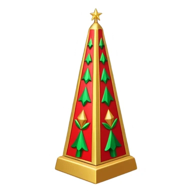 Christmas obelisk sticker