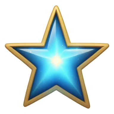 Blue star  sticker