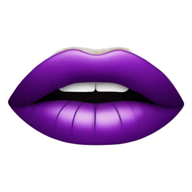 purple lip gloss sticker