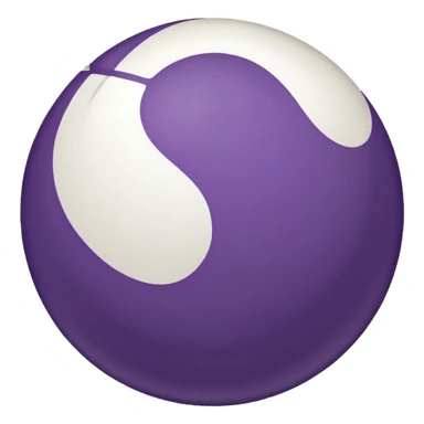 bola lgbtq+ roxo e branco sticker