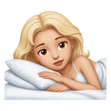 girl, laying in bed, intimate, areolas sfw sticker