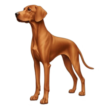 Dog vizsla full-height sticker