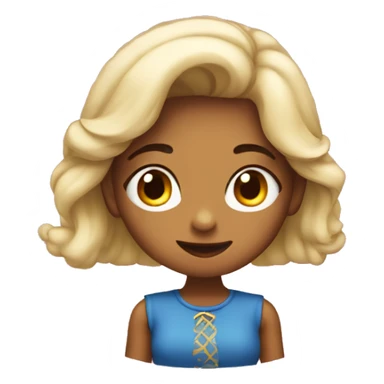 Menina mandando beijo sticker