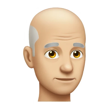 Face palm bald white man sticker