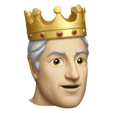 king baldwin IV face mask up who raises his hand to greet sticker