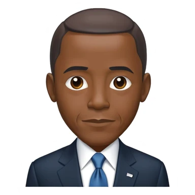 Barack Obama in a suit sticker