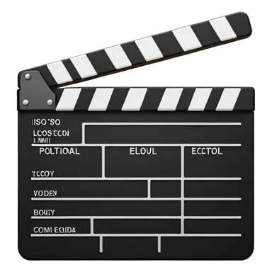 create a film clapper board sticker