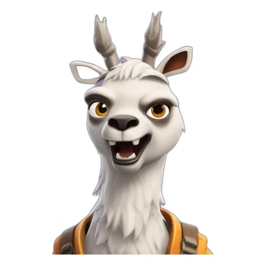 Angry fortnite lama sticker