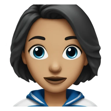 Dark haired hockey mom sticker