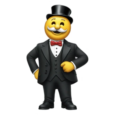 Mr monopoly sticker