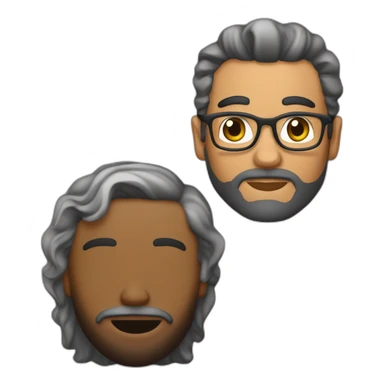 un señor de aproximadamente 30 años sin barba morocho con el pelo negro y levantado escribiendo en una computadora sticker