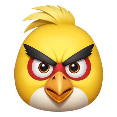 Give me angry bird in yellow color  sticker