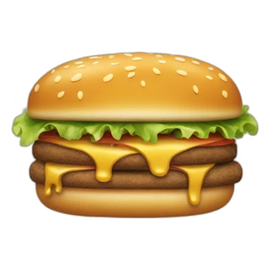 Hamburger mange chien sticker