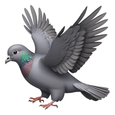 pigeon flying sticker