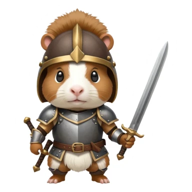 Guinea pig warrior sticker
