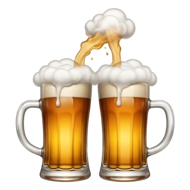 beer clink emoji combined with puff emoji sticker