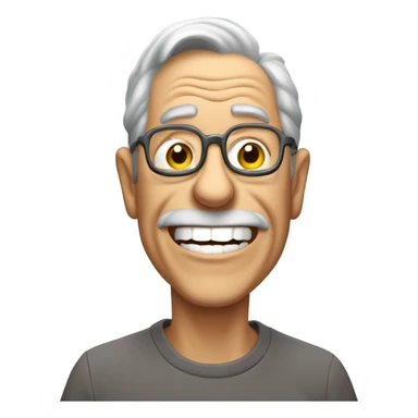 Grandpa blowing farts sticker