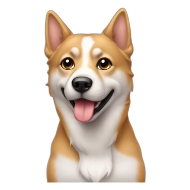 un chien sur un chat sticker