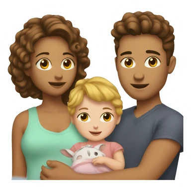 Me and my girlfriend adopting a kid sticker