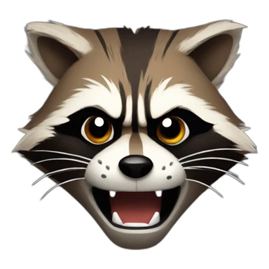 rocket raccoon angry sticker